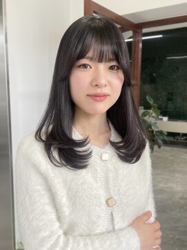 ソピ バイ インビテーション(sopi by invitation) ワンカール内巻き レイヤーカット 冬カラー ダークブラウン☆