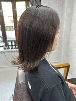リアン(Lien) シークレットハイライト×アッシュグレー/耳掛けOK/外ハネボブ