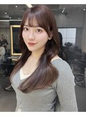 ミニウルフレイヤーカット顔周りカット前髪カット韓国ロング池袋