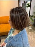 大人オシャレ!暗めハイライト