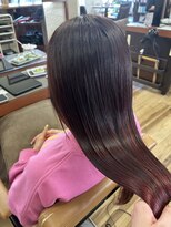 デビュー ヘアーメイク&nbsp;ホワイトグレージュ/デジタルパーマ/チェリーブラウン/宜野湾