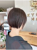 大人可愛いショートボブ