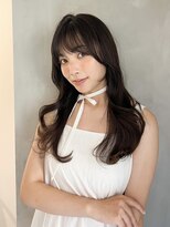 ラヴィズム 松崎店(LUVISM)&nbsp;韓国/顔周りレイヤー/おくれ毛/ベージュ/ダブルカラー/東区/松崎