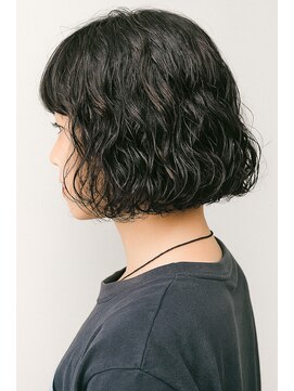 ラレイ ハラジュク(Lalei harajuku) 原宿ボブパーマ黒髪カールウェーブスパイラルパーマミニボブ30代