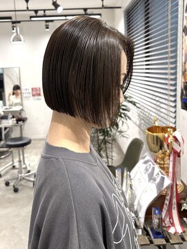 ワープ 青葉台(WARP) ボブ/切りっぱなしボブ/オリーブカラー/青葉台