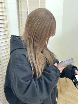 リアン(LIAN) ハイライトカラーミルクティーベージュケアブリーチダブルカラー