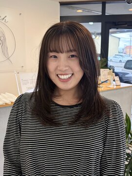 エンリッチヘア(enrich hair) ブラウンカラー／レイヤーカット