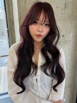 ミース(MIES)&nbsp;ピンクラベンダー/ロングレイヤーカット/韓国ヘア/担当者あまね