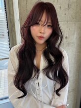 ミース(MIES)&nbsp;ピンクラベンダー/ロングレイヤーカット/韓国ヘア/担当者あまね