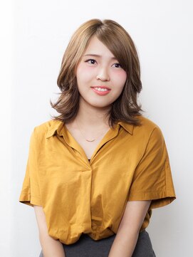 エストラスト 京都本店(s_trust) ブラウンカラーベースのミディアム系外ハネスタイル☆