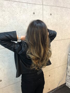 ヘア デザイン ビーチ(Hair Design Beach) 【Beach】　ハイライトグラデーション×ブラウンベージュ
