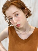 ブラウヘアアンドケア(care)&nbsp;ウェットボブ&かきあげバング　　＊