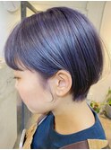 耳掛けショート　イルミナカラーオーキッド