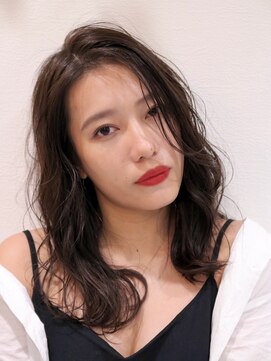 ロンドアベニール 北千住(Lond avenir) 波巻きミディアム☆ディープブラウン　西田大樹