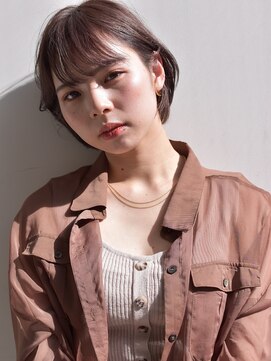 バロンフェム(baLon.fem) baLon.fem【yu-ma】ショート ミニボブ ラベンダーベージュ