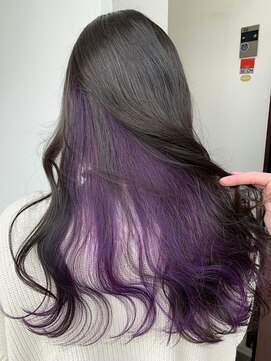 サロンドミルク 溝の口店(salon de MiLK) 20代30代40代/ラベンダーインナーカラー似合わせカット！