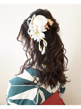 ヘアアンドメイクジップ恵比寿 (Hair＆Make ZIP) 卒業式ハーフアップ　袴　着付け