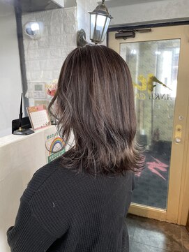 アンク クロス 吉祥寺店 外国人風ハイライト○ラベンダーグレージュ×シルバー