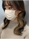 インナーカラーケアブリーチイヤリングカラーハイライトレイヤー