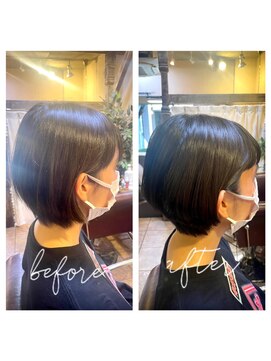 アックスピュア(axe pure) お手入れ楽々♪シンプルボブ