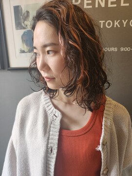 ペネロープ(Penelope) 【新宿】ウルフ/ウルフレイヤー/ハイライトカラー/癖毛カット