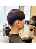ツーブロック×重め0.8ミリマッシュ