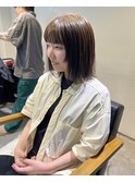 伸ばしかけ！もこまめなメンテナンス必須◎オリーブグレージュ