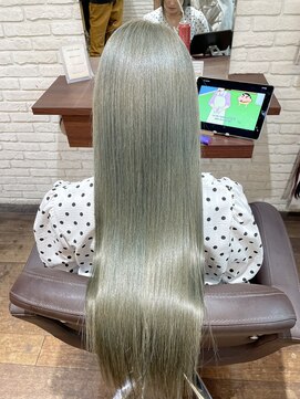 ミリ 奈良店(mm) オリーブ/透明感カラー/韓国/髪質改善/奈良駅/奈良/近鉄奈良