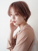 ガーランドツー(Garland 2F)&nbsp;マッシュショート/シースルーバング/ピンクベージュ/池袋