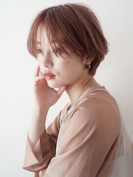 ガーランドツー(Garland 2F) マッシュショート/シースルーバング/ピンクベージュ/池袋