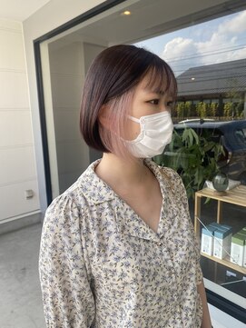 ナンバー 竪町(number+) 20代30代大人かわいいイヤリングカラーホワイトピンクボブ