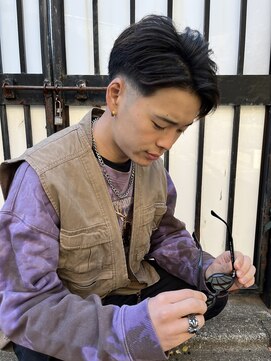 アイズ 海老名(AIZU) ジェントルバック ショート フェード 刈り上げ オールバック