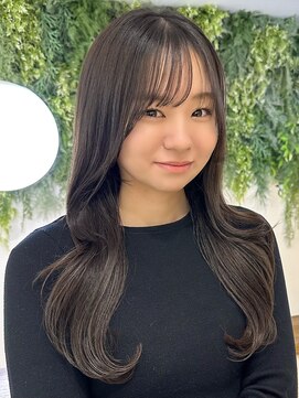 ビューブルー 亀戸錦糸町(VIEW BLUE) 美髪カールシアーカラーピンクブラウンエアリーロングセミディ