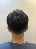 根元立ち上げメンズパーマ