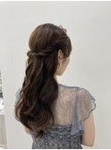 ハーフアップ