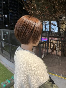 ナンバー ジルバ 立川(N° jillva) orange brown×ショートボブ