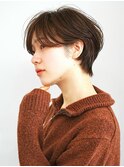 前髪/イメチェン/ウェーブパーマ/ショートヘア/30代/40代/50代