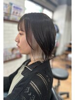 ビス ヘア アンド ビューティー 西新井店(Vis Hair＆Beauty)&nbsp;イヤリングカラー/ホワイトカラー/ブリーチカラー/外ハネボブ