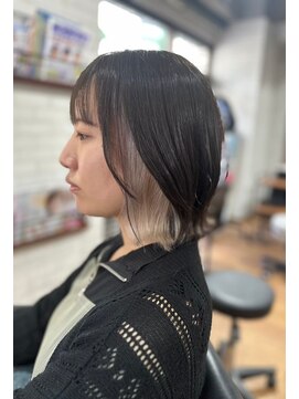 ビス ヘア アンド ビューティー 西新井店(Vis Hair＆Beauty) イヤリングカラー/ホワイトカラー/ブリーチカラー/外ハネボブ