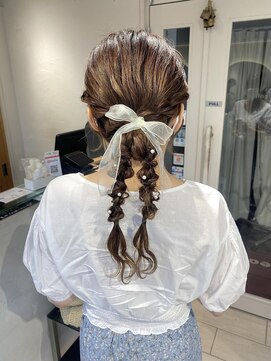 テトラ バイ ネオリーブ 横浜西口店(tetra by neolive) ＊編みおろしツインアレンジ＊[横浜/横浜駅]