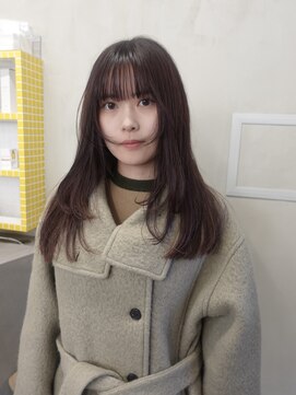 ネアー 新潟(NEER) ブラウンカラー◯ディープラベンダー◯顔周りカット