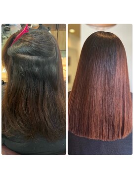 スープル オザキヤマ(SOUPLE.ozakiyama) 【髪質改善x縮毛矯正】SILKストレート