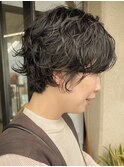 ショートパーマ/ダークブラウン