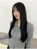 桑名顔周りレイヤーカットロングレイヤーカットくらげヘア韓国