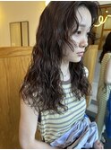 【three】おしゃれ波ウェーブパーマ[女性専用サロン]