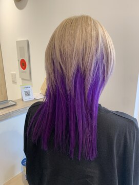 ルルバイアズール 草加店(LULU by azule) ツートンカラー,ホワイトベージュ,パープル【草加】