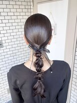 フェリーチェ(Felice)&nbsp;タイトヘア ローポニー リボンヘア 参列ヘア イベントヘア