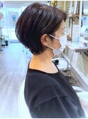 大人綺麗な耳掛けショートボブ