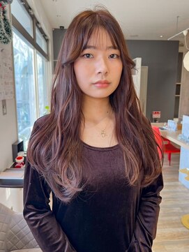 バランス ヘアーアンドアイラッシュ 野田店(balance.) マロンブラウン