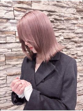 シェーン 仙台駅広瀬通店(schon) ほんのりピンクのミルクティーピンクカラー！